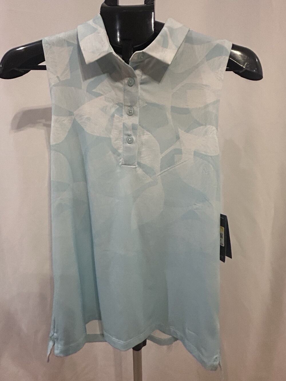 NWT Nike Dri-Fit Fairway Print Sleeveless Golf Polo Women's size S